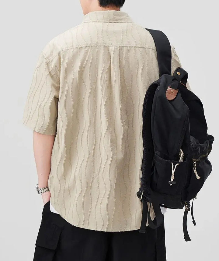 Shoreline Ripple Textured Shirt