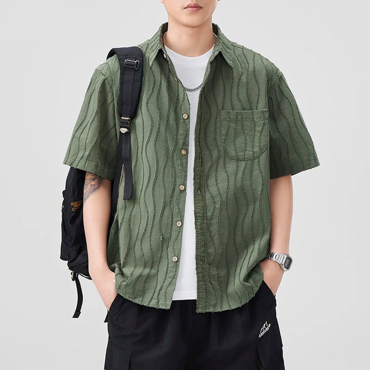 Shoreline Ripple Textured Shirt