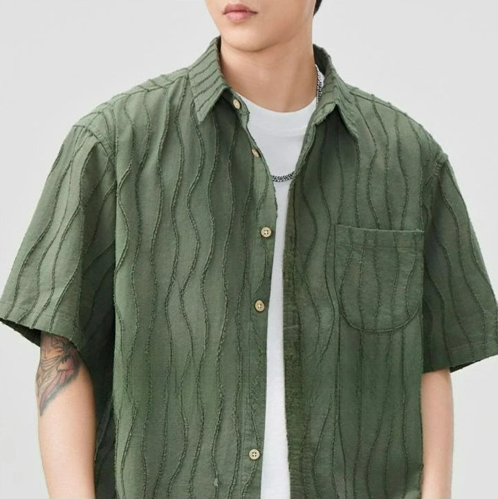 Shoreline Ripple Textured Shirt