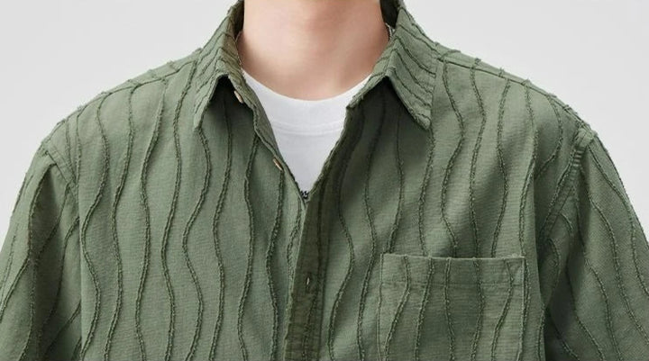 Shoreline Ripple Textured Shirt