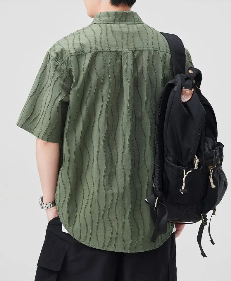 Shoreline Ripple Textured Shirt