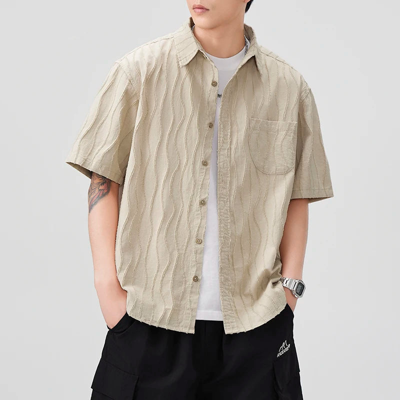 Shoreline Ripple Textured Shirt