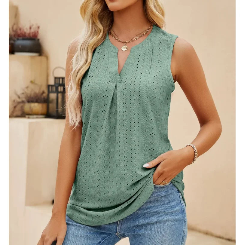 Solise Breezy V-Neck Top