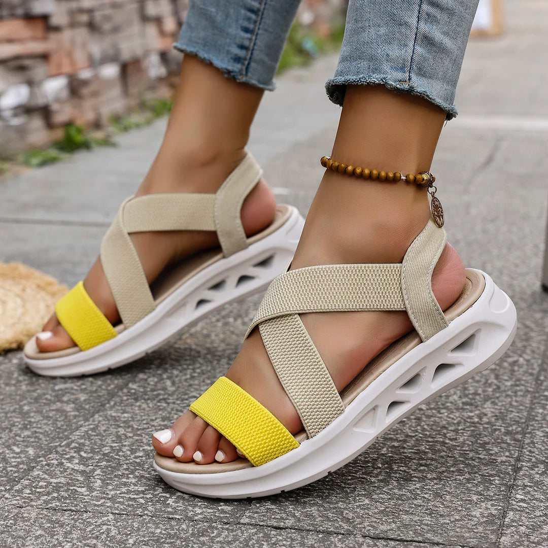 Sunny Slide Wedge Sandals