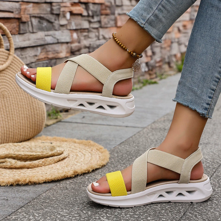 Sunny Slide Wedge Sandals