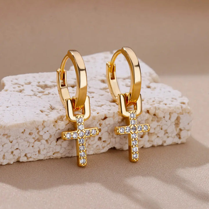 Trinity Pavé Earrings