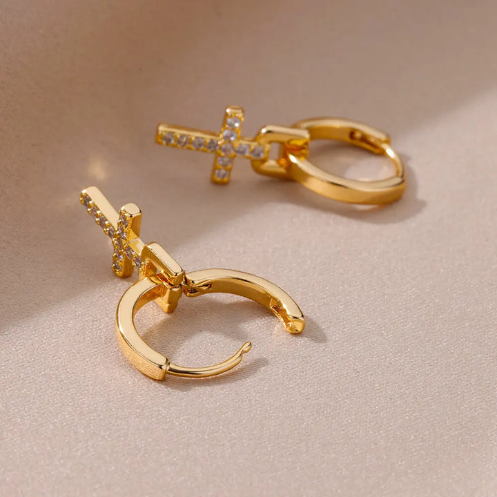 Trinity Pavé Earrings