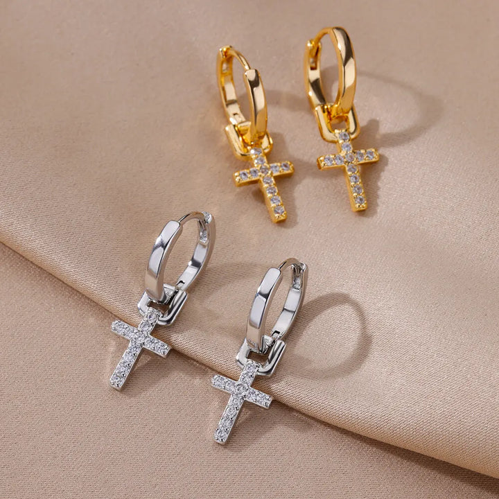 Trinity Pavé Earrings
