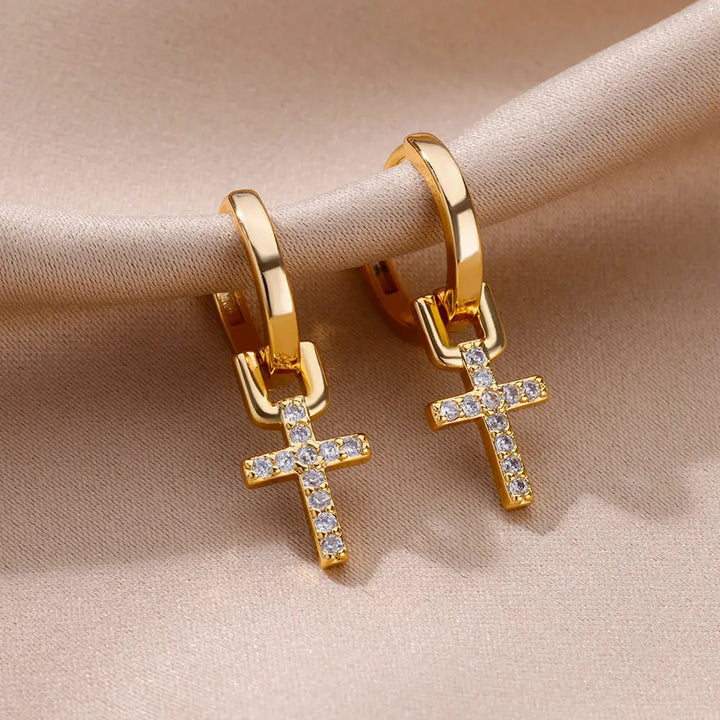 Trinity Pavé Earrings