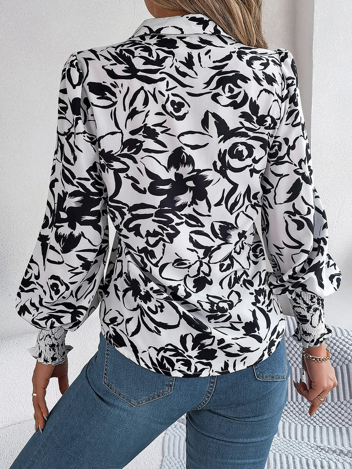 Twilight Bloom Sleeve Blouse