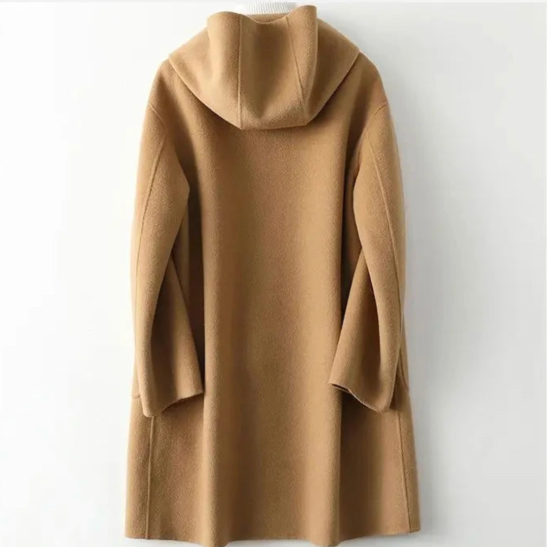 Mireya Hooded Woolen Overcoat