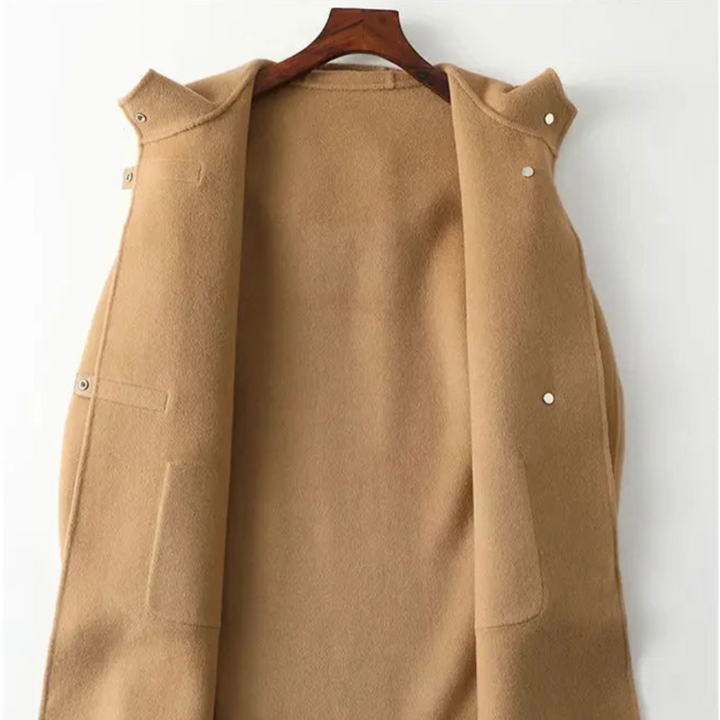 Mireya Hooded Woolen Overcoat