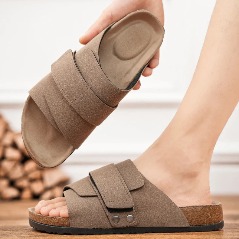 Urban Lux Leather Slides