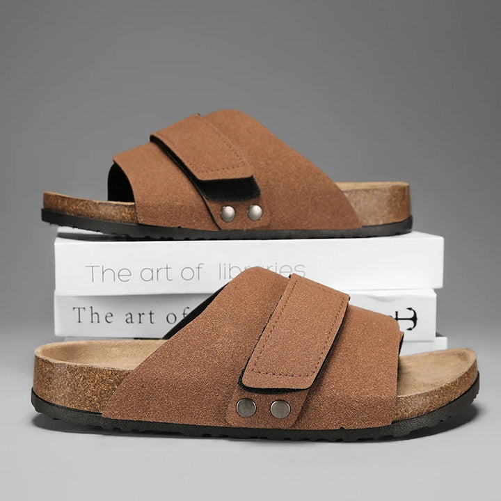 Urban Lux Leather Slides