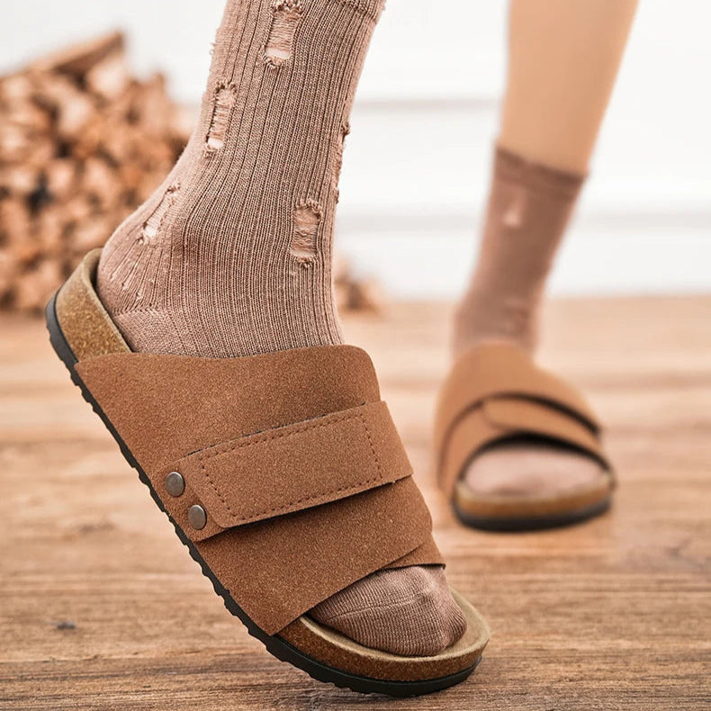 Urban Lux Leather Slides