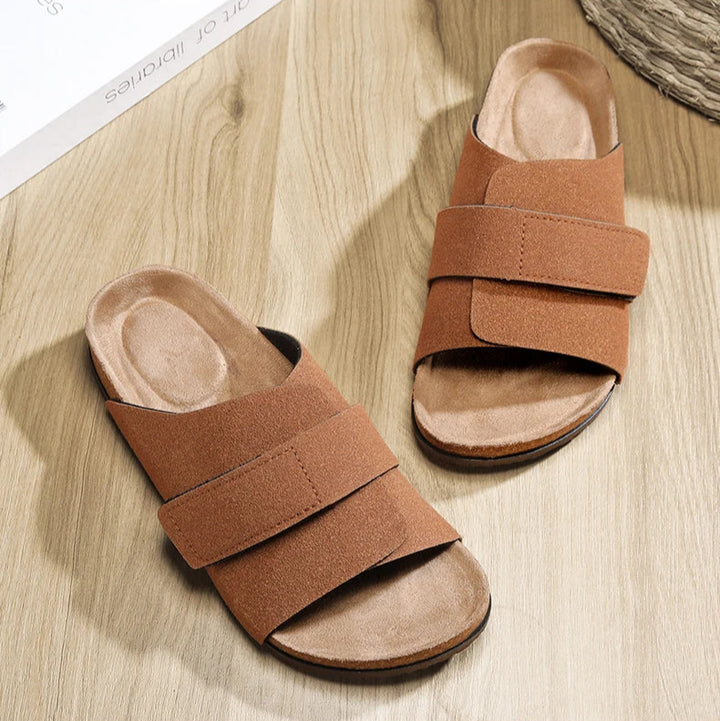 Urban Lux Leather Slides