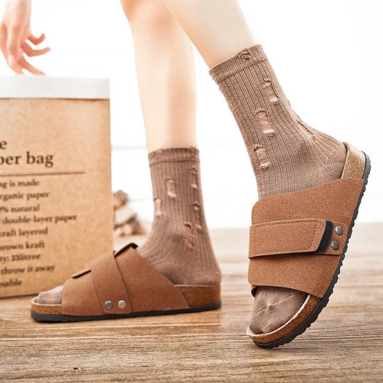 Urban Lux Leather Slides