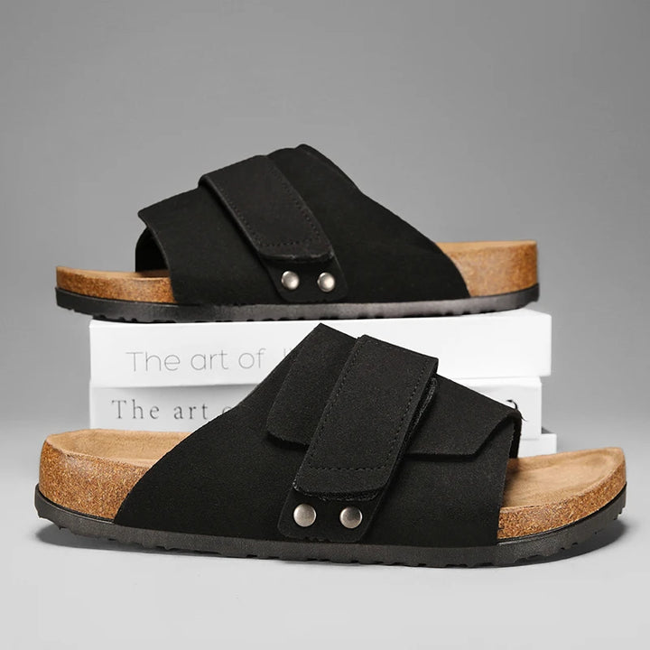 Urban Lux Leather Slides