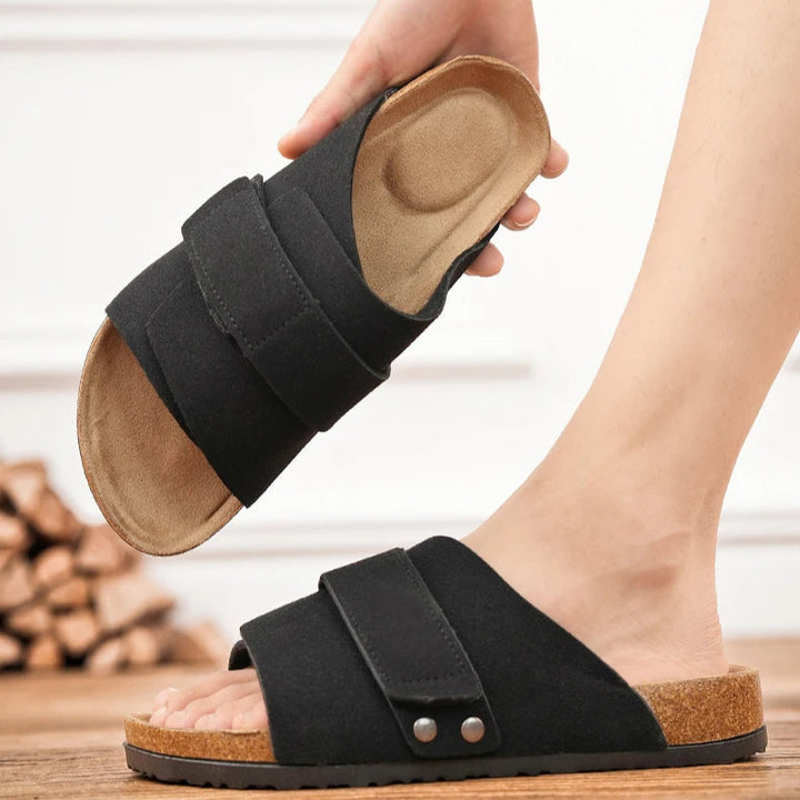 Urban Lux Leather Slides