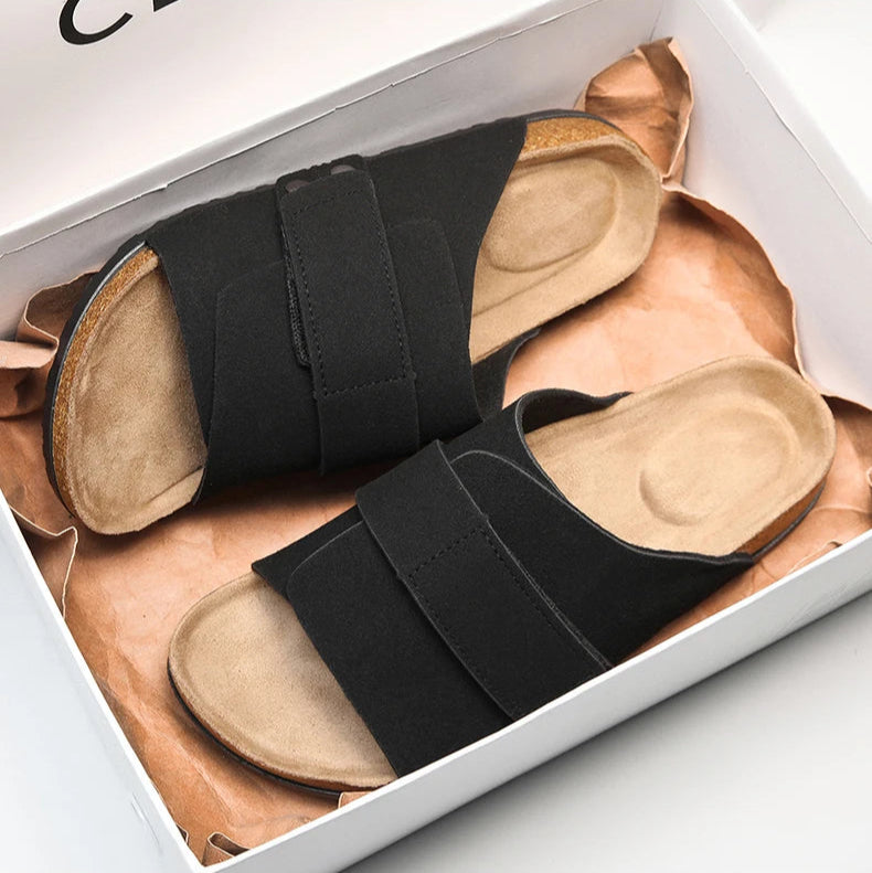 Urban Lux Leather Slides