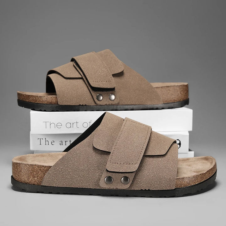 Urban Lux Leather Slides