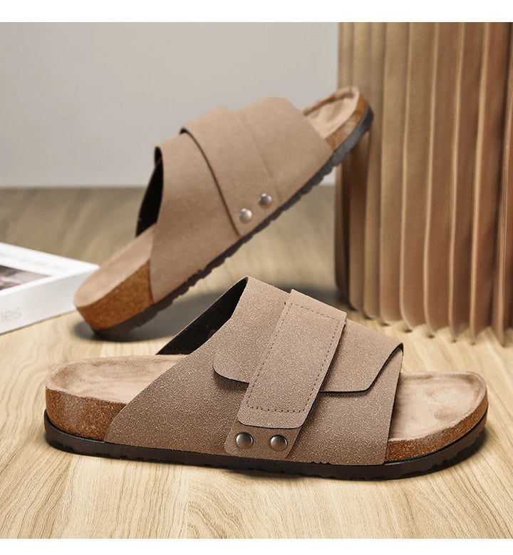Urban Lux Leather Slides