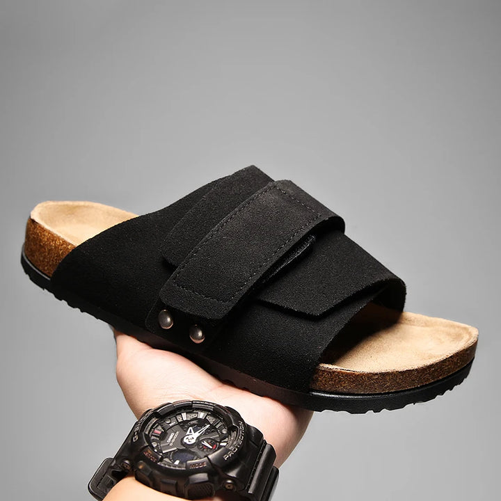Urban Lux Leather Slides