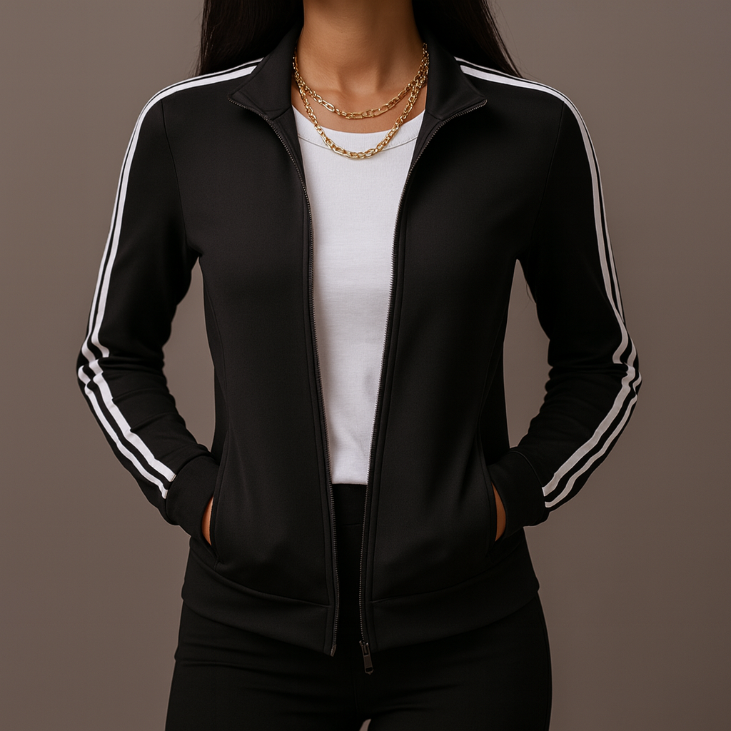 Kaia Sleeve Activewear Zip-Up Top
