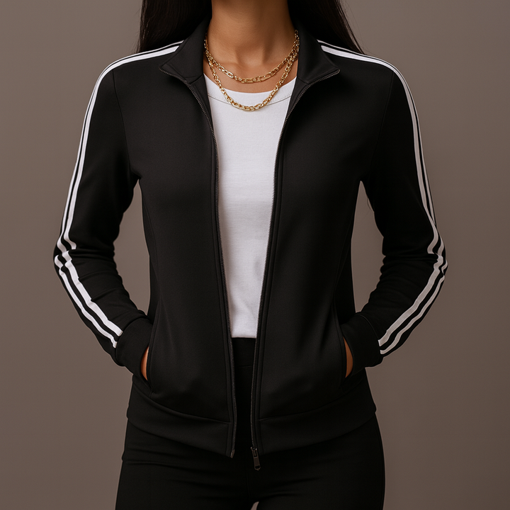 Kaia Sleeve Activewear Zip-Up Top