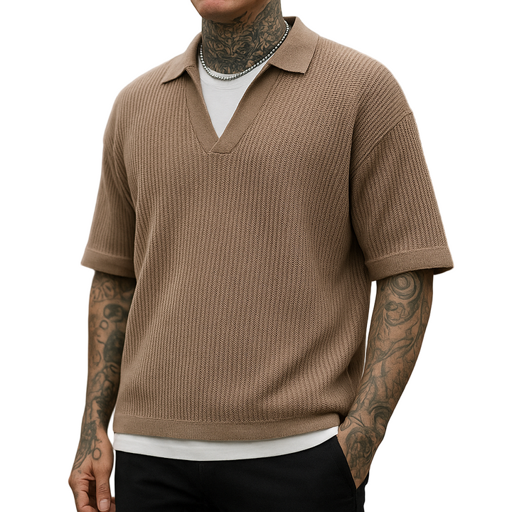 Calloway Waffle Weave Polo Shirt