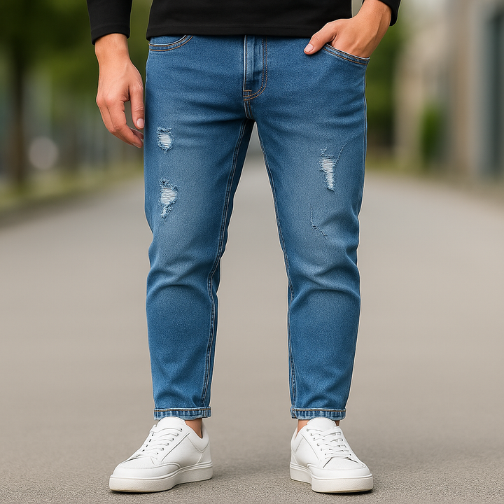 Asen Taper-Crop Denim