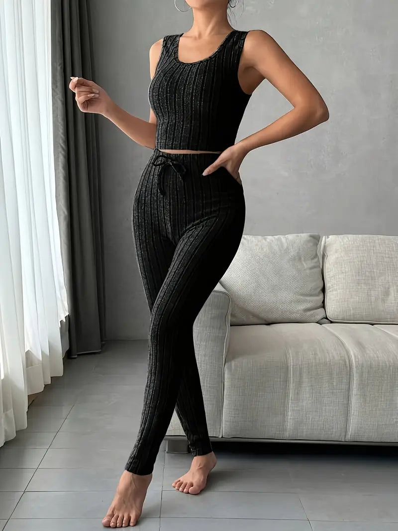 Lazaria Ribbed Knitwear Set