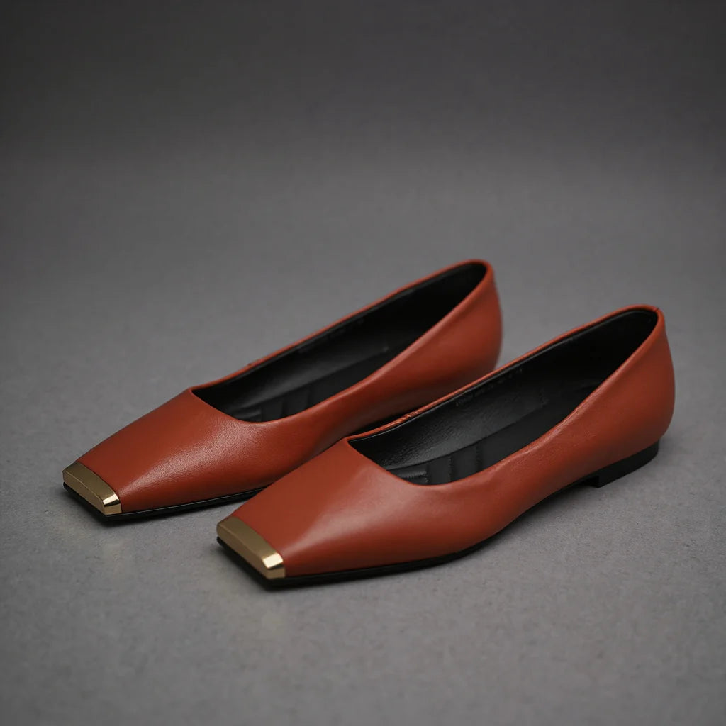 Castella Ballerina Leather Flats