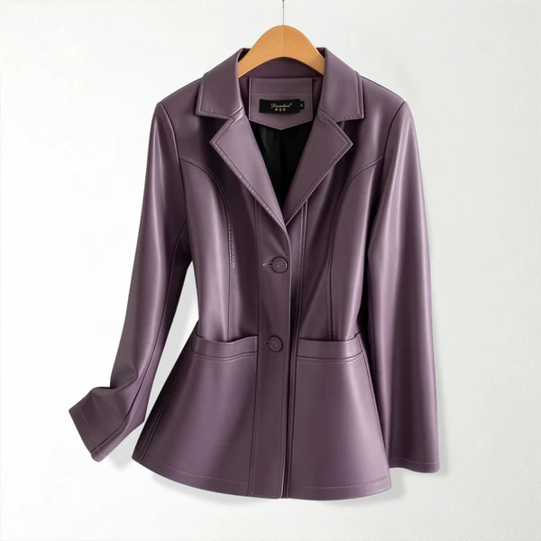 Aveline Rouge Leather Jacket