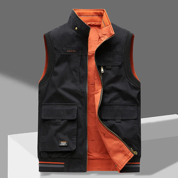 Derrick Cotton Utility Vest
