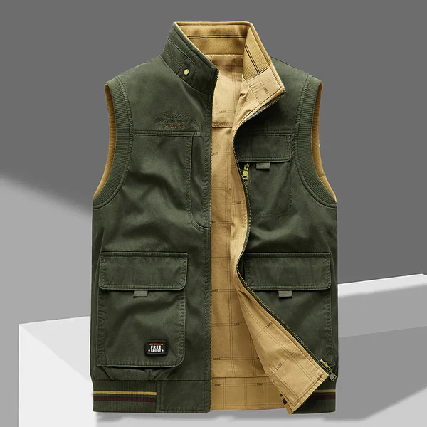 Derrick Cotton Utility Vest