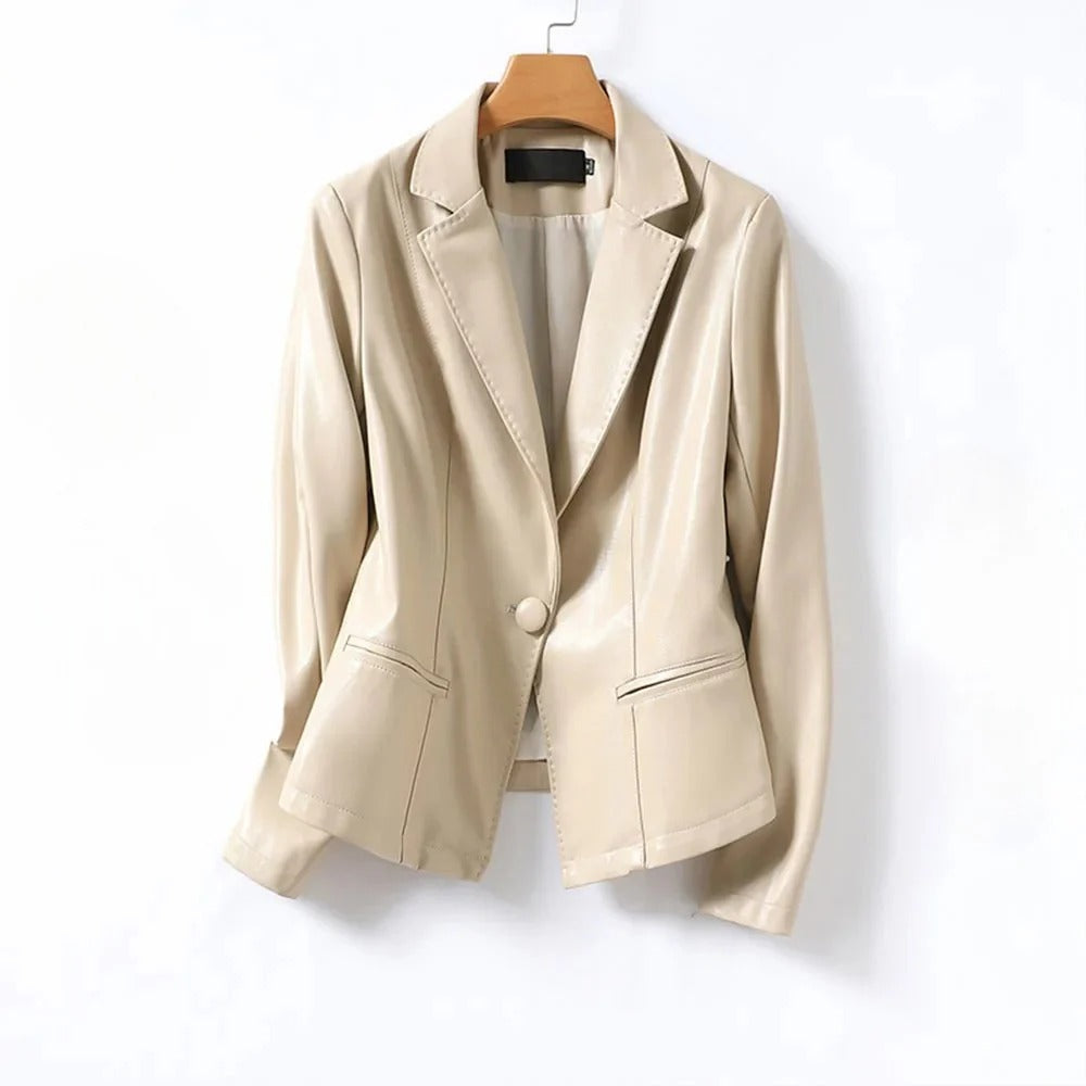 Lunard Leather Blazer