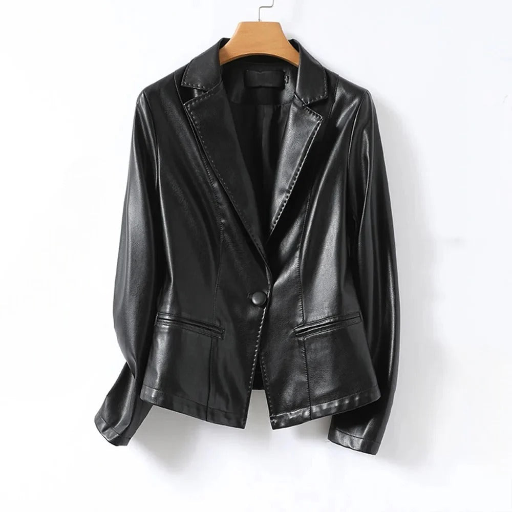 Lunard Leather Blazer