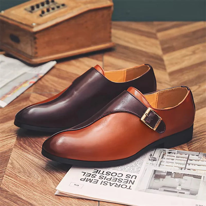 Marenzo Monk Patent Loafers