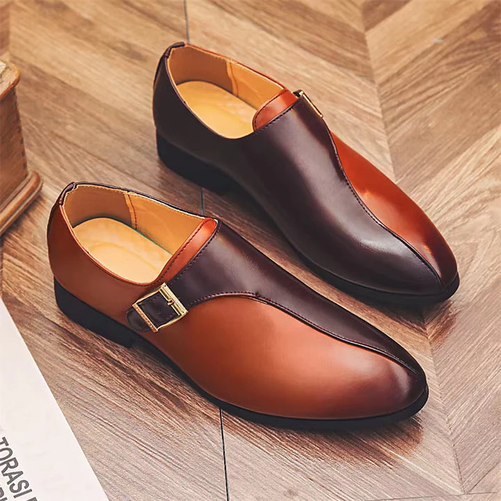 Marenzo Monk Patent Loafers