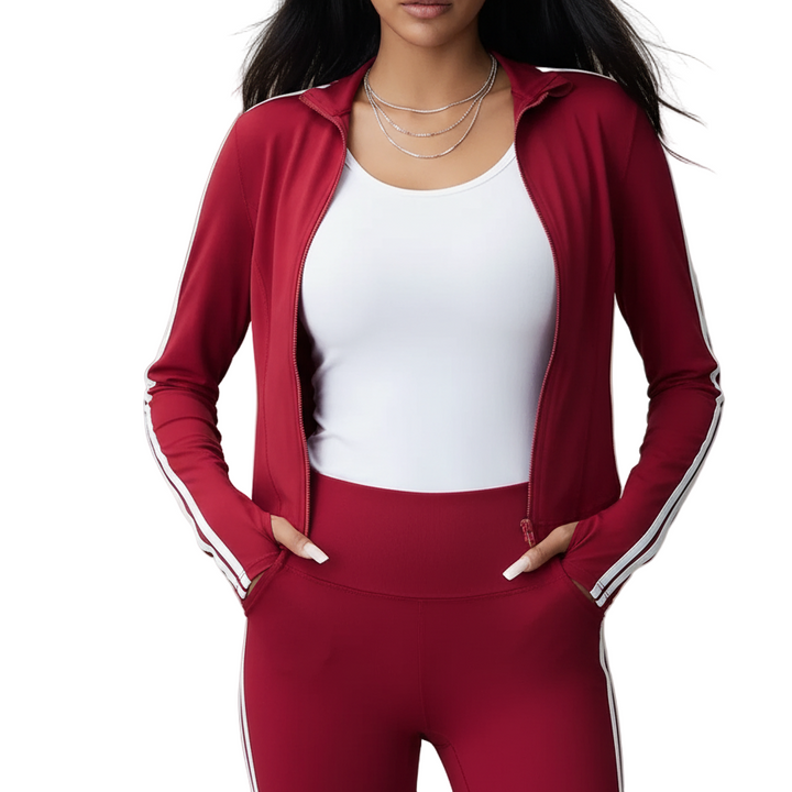 Kaia Sleeve Activewear Zip-Up Top